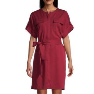 NWT Trina Turk Boyant Shirtdress in Chianti Red Women’s Size 8 Summer Events
